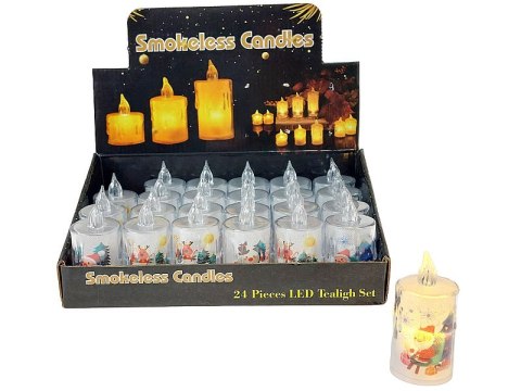 Lampka led 6cm z motywem świątecznym 24 x 16 x 8cm