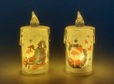 Lampka led 6cm z motywem świątecznym 24 x 16 x 8cm