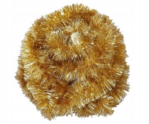 Łańcuch choinkowy FI-70 złoty z końcówką srebrną 6m