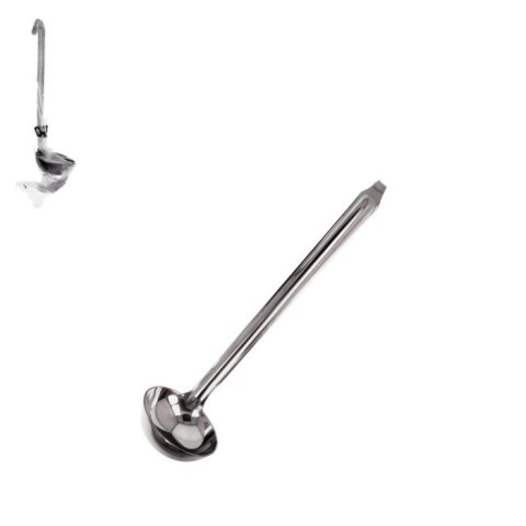 Łyżka chochla stalowa do zupy dł.25cm. śr.6,5cm. 114089