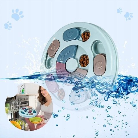 Miska edukacyjna dla psa kota spowalniająca jedzenie gra interaktywna PID0684