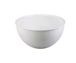 Miska plastikowa Bąble biała 0,75 L