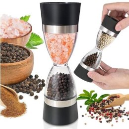 Młynek do pieprzu i soli dwustronny podwójny ręczny PID0124