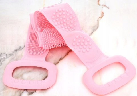 Myjka do pleców mycia ciała karku masażer pas szczotka długa silikonowa 8 x 60cm