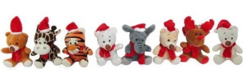 Pluszak 12cm zwierzak w czapeczce