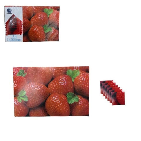 Podkładka mata kuchenna 6szt. wym.9 x 9cm. 6szt. wym.41 x 27cm mix wzorów 114148