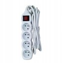 Przedłużacz listwa zasilająca 4 gniazda włącznik 3 metry biała ELK213W