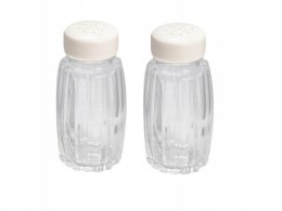 Przyprawnik solniczka + pieprzniczka 2szt. białe Bistro Line