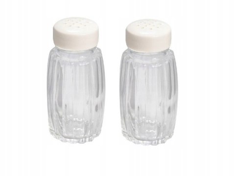 Przyprawnik solniczka + pieprzniczka 2szt. białe Bistro Line