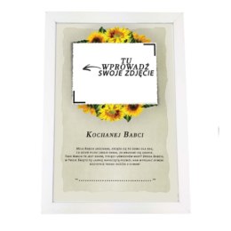 Ramka A4 na zdjęcia z dedykacją nadzień babci i dziadka