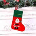 Skarpeta na prezenty świąteczna na kominek skarpety Św. Mikołaja mix PID1293