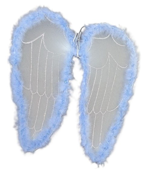 Skrzydła anioła błękitne 46 x 49 cm
