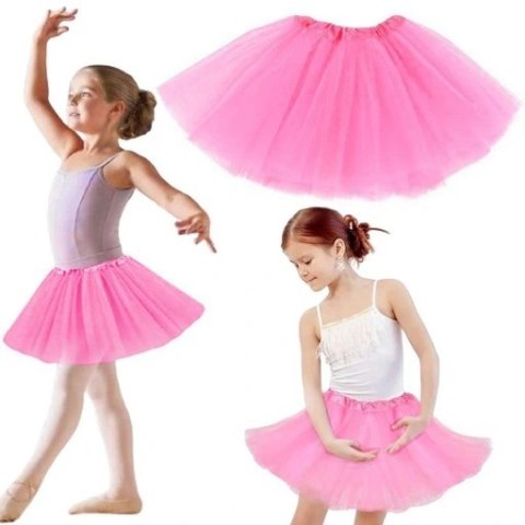 Spódniczka tiulowa dla dziewczynek baletowa spódnica z tiulu jasny róż