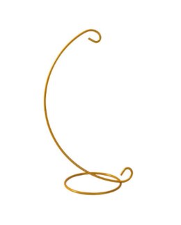 Stojak na bombkę drut metal 28 x 11cm ZŁOTY ST001