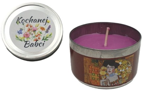 Świeczka dekoracyjna zapach lawendy Gustav Klimt - Kochana Babcia