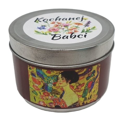 Świeczka dekoracyjna zapach lawendy Gustav Klimt - Kochana Babcia