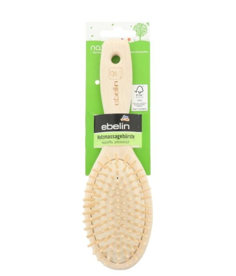 Szczotka do włosów rozczesywania masaży ebelin tradycyjna drewniana PID0320