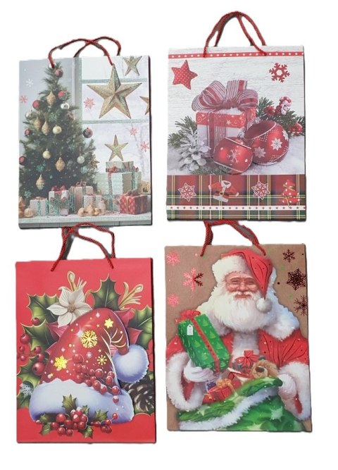 Torebka prezentowa 12szt. 31 x 40 cm BOŻE NARODZENIE