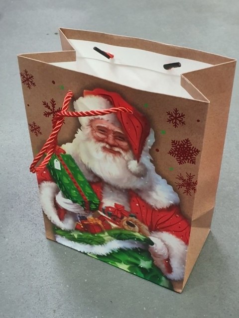 Torebki papierowe 12szt. 23 x 18 cm BOŻE NARODZENIE