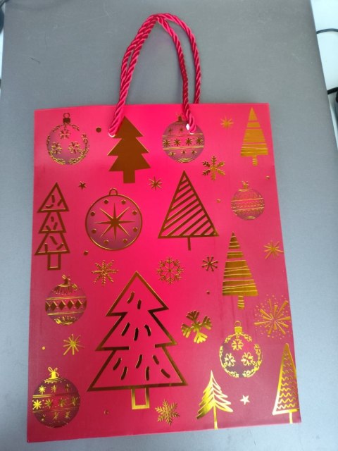 Torebki papierowe 12szt. 23 x 18 cm BOŻE NARODZENIE