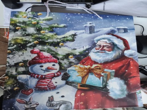 Torebki papierowe 12szt. 23 x 18 cm BOŻE NARODZENIE