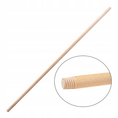 Trzonek kij styl drewniany z gwintem 150cm STG5