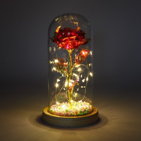 Wieczna róża w szkle 21 x 11cm B-2875