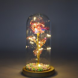 Wieczna róża w szkle led B-2876