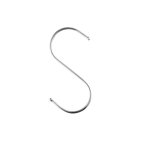 Wieszak haczyk z metalu wzór "S" 12cm | 11305