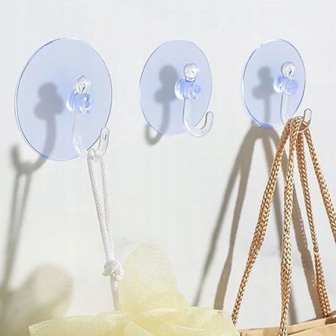 Wieszak samoprzylepny z przyssawką haczyk wieszaki 12 szt. PID1004