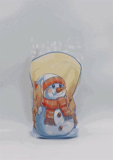 Worek celofan 50szt. opakowanie ozdobne 50 x 30cm BOŻE NARODZENIE