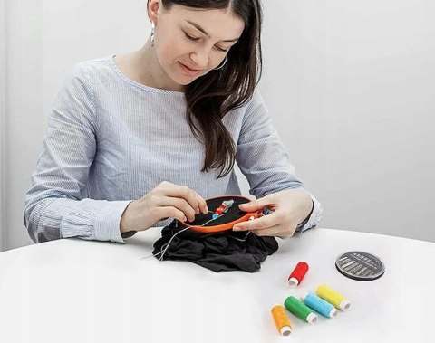 Zestaw nici do szycia ręcznego wyszywania igły nożyczki krawieckie 12 el PID1023