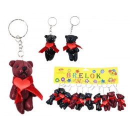 Brelok pluszowy miś z sercem