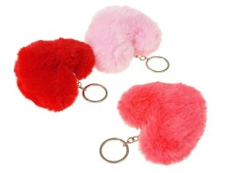 Brelok pluszowy serce 8 x 8cm