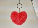 Brelok pluszowy serce 8 x 8cm