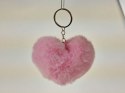 Brelok pluszowy serce 8 x 8cm