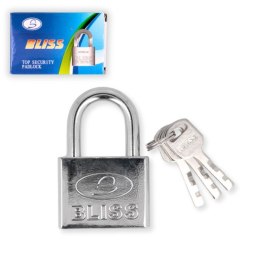 Kłódka stalowa mocna z 3 kluczami roz.50mm.