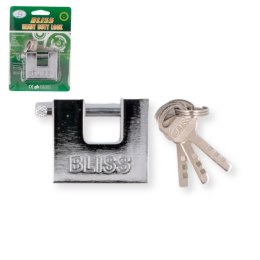 Kłódka stalowa trzpieniowa zatrzaskowa wym.50mm. + 3 klucze