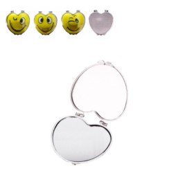 Lusterko kieszonkowe 3D w kształcie serca wzór 