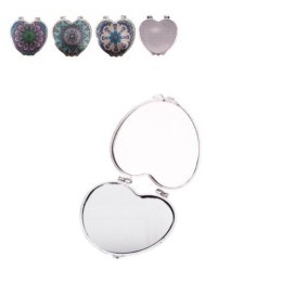 Lusterko kieszonkowe w kształcie serca, wzór 