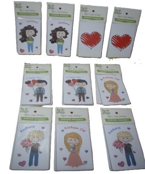 Magnes na lodówkę Kocham Cię / I Love You