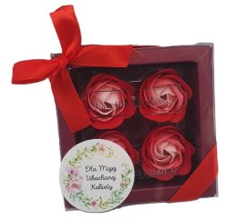 Mydełka roże 4 szt Dla Mojej Kochanej Kobiety