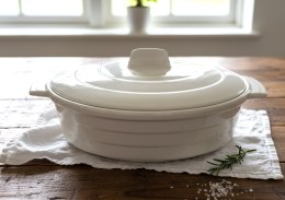 Naczynie ceramiczne z pokrywką 30 x 20 x 8 cm CEK-50522