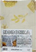 Obrus koronka Boże Narodzenie 120x137