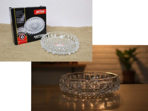 Popielniczka ala kryształ 12 x 3,5 cm SZC-50512