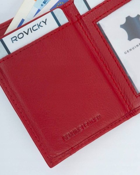 Portfel damski skórzany R-18-LFN Red