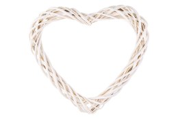 Serce wiklinowe białe 40cm WNS-2172