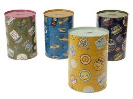 Skarbonka duża metalowa puszka 22 x 15cm