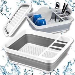 Suszarka do naczyń składana ociekacz na talerze sztućce naczynia silikonowa PID1782