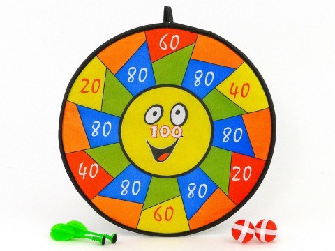 Tarcza z rzutkami na rzep 38 x 38 x 4cm